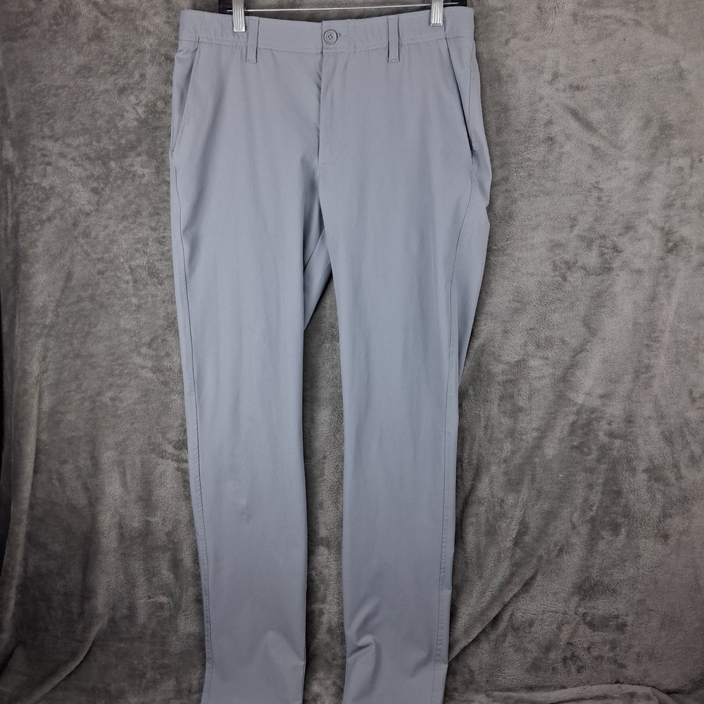 Under Armour Iso-Chill Tapered Golf Pants Grey Mens 34x36 1364410-036